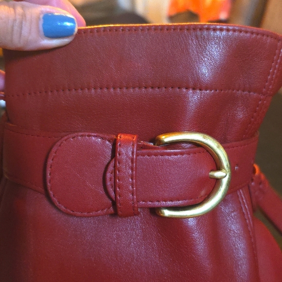 Coach‎ Vintage Soho Pleated Bucket Bag In Rust Color - Picture 6 of 13